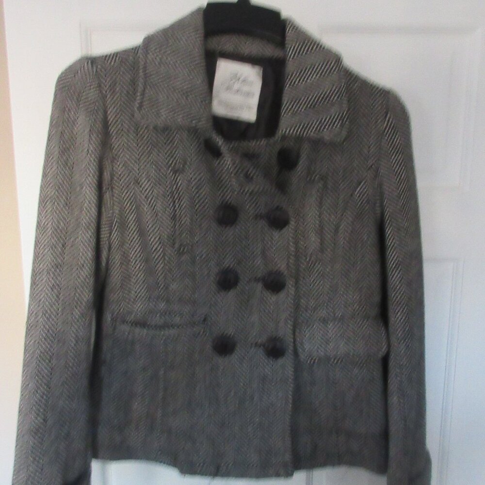 Vintage Urban Behavior Double Button Pea Coat Sz Med
